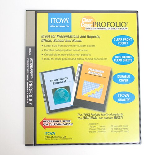 Itoya, Clear Cover, Art Profolio, Presentation, Display Book